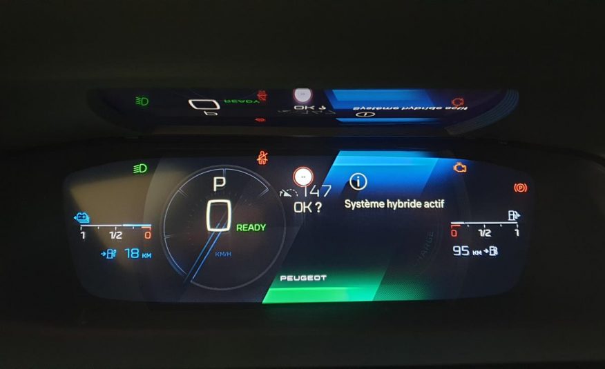 PEUGEOT 308 NOUVELLE 1.6 HYBRID 225CV EAT8 GT + CAMERA 360 + CHARGEUR 7.4KW
