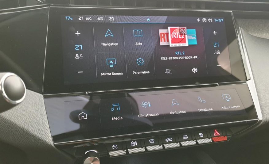 PEUGEOT 308 NOUVELLE 1.2 PURETECH 130CV EAT8 ALLURE PACK + SIEGES CHAUFFANTS + RECHARGE SMARTPHONE